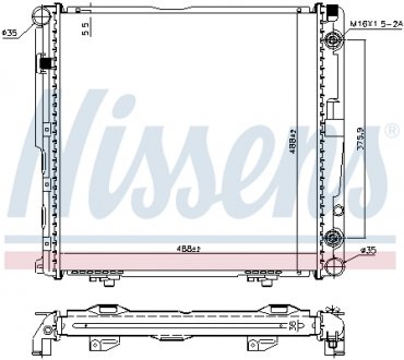 Радіатор NISSENS 62751A