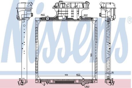 Радіатор NISSENS 62873