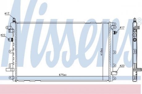 Радиатор охлаждения NISSENS 630772