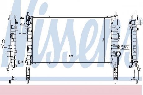 Радiатор NISSENS 630774