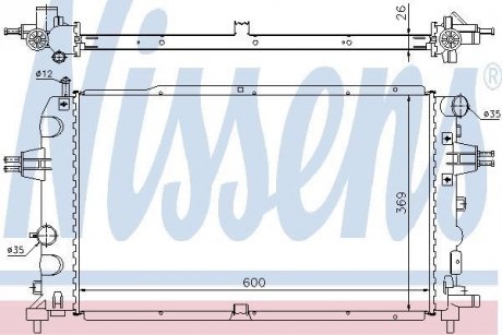 Радиатор охлаждения NISSENS 63111A