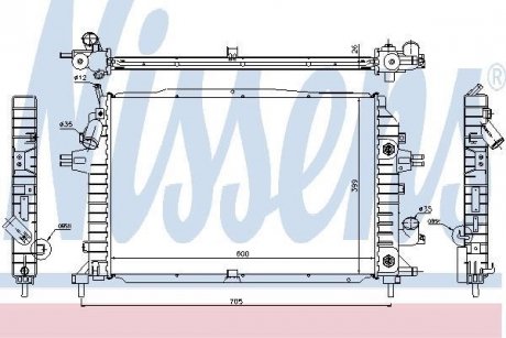 Радиатор охлаждения NISSENS 63115A