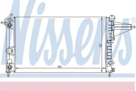 Радиатор охлаждения NISSENS 63225