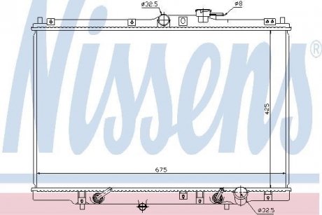 Радиатор системы охлаждения NISSENS 63346