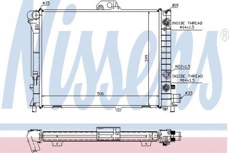 Радіатор NISSENS 64033A