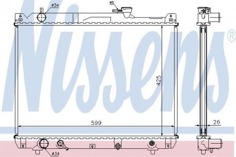 Радиатор NISSENS 64194A