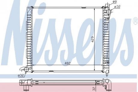 Радиатор охлаждения NISSENS 64300A