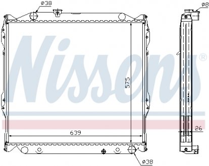 Радиатор охлаждения NISSENS 64636A