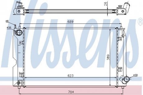 Радиатор охлаждения NISSENS 64647A