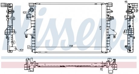 Радіатор охолодження VW T5 NISSENS 65285 (фото 1)