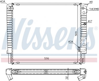 Радіатор NISSENS 65508A