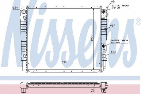 Радіатор NISSENS 65542A