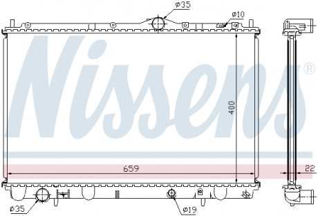 Радиатор охлаждения NISSENS 65543A