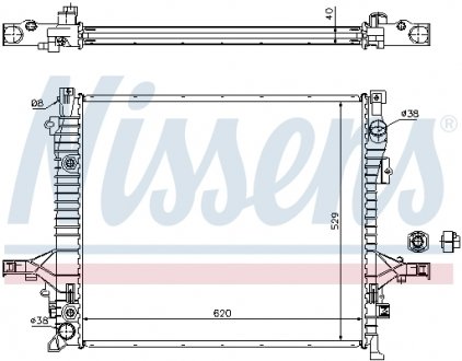 Радиатор охлаждения NISSENS 65613A