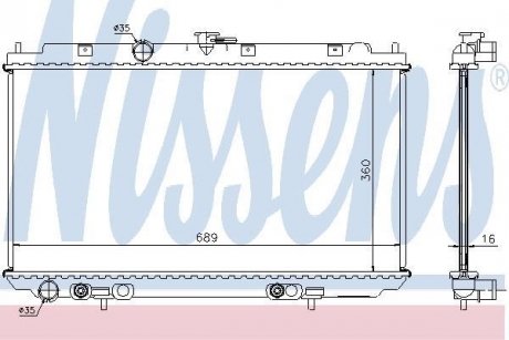 Радиатор охлаждения NISSENS 67347A