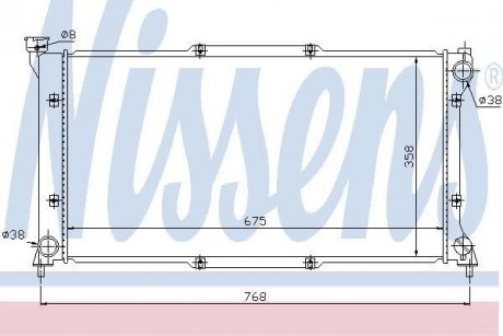 Радіатор охолоджування NISSENS 67701