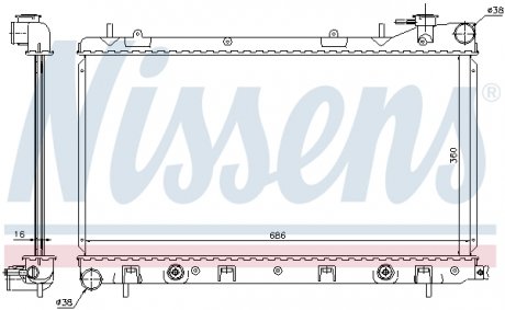 Радіатор NISSENS 67728