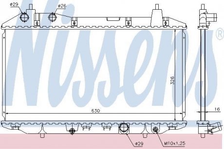 Радиатор охлаждения NISSENS 68147