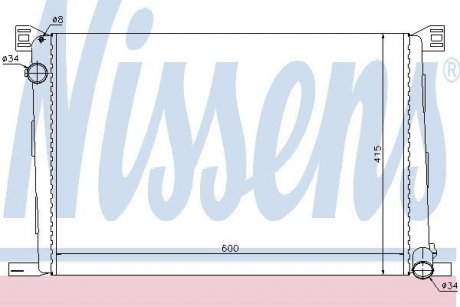 Радиатор охлаждения NISSENS 69706