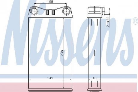 Радіатор опалювача салону First Fit NISSENS 70227