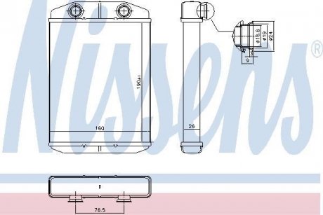 Радиатор печки NISSENS 71458