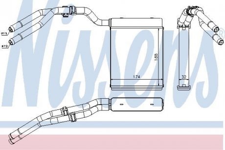 Радиатор печки NISSENS 71773