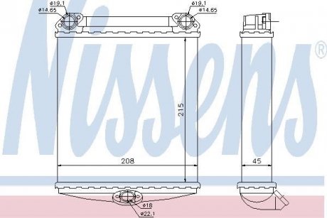 Радиатор печки NISSENS 72001