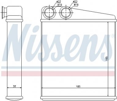 Радиатор печки NISSENS 72206