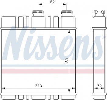 Радіатор опалювача салону NISSENS 72660