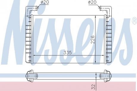 Радіатор печі RVI MAGNUM NISSENS 73371