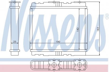 Радіатор опалювача салону NISSENS 73700