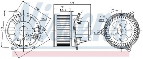 Вентилятор салону NISSENS 87122