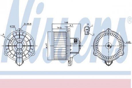 Вентилятор салона NISSENS 87161