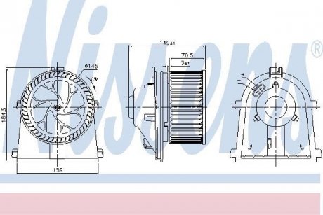 Вентилятор салону NISSENS 87437