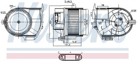 Вентилятор салону NISSENS 87487