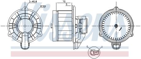 Вентилятор салону NISSENS 87569