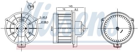 Вентилятор салону NISSENS 87615