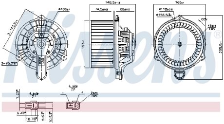 Вентилятор салона NISSENS 87858
