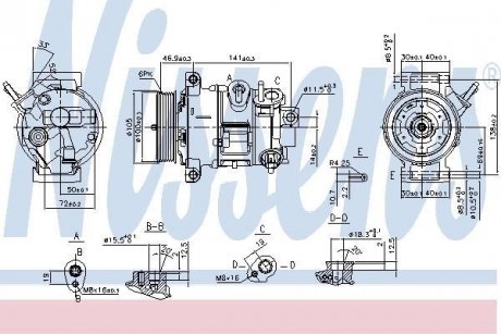 Компресор кондицiонера NISSENS 890030 (фото 1)