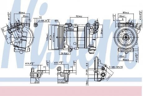 Компрессор кондиционера NISSENS 890051