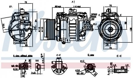 Компрессор кондиционера NISSENS 890060