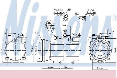 Компресор кондиціонера NISSENS 890130