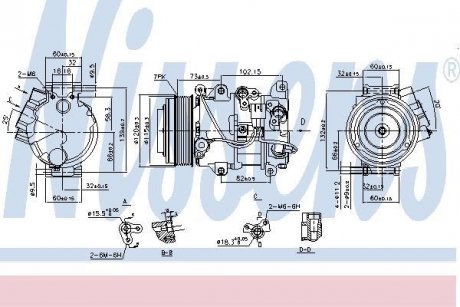 Компресор кондиціонера NISSENS 890141