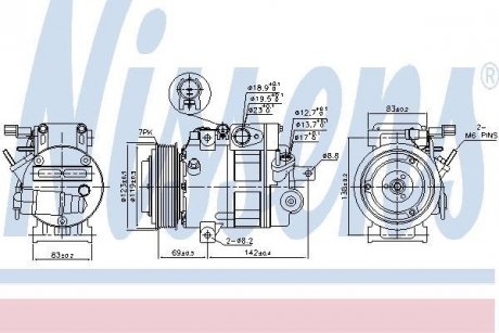 Компрессор кондиционера NISSENS 890175