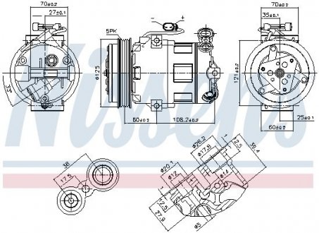 Компресор кондиціонера NISSENS 890185