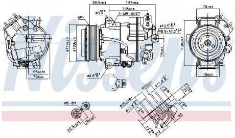 Компрессор кондиционера NISSENS 890267