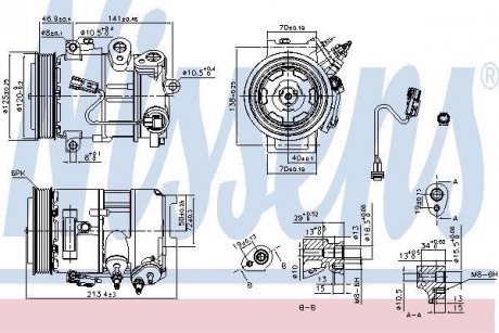 Компрессор кондиционера NISSENS 890375