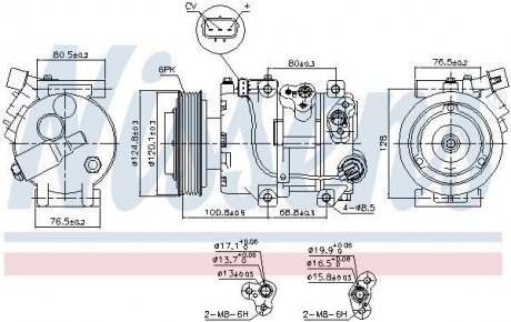 Компрессор кондиционера NISSENS 890651