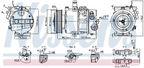 Компресор кондиціонера NISSENS 890751