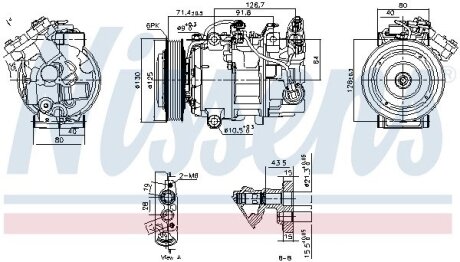 Компресор кондиціонера NISSENS 890763